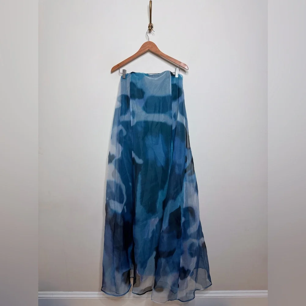 STAUD Allyson Printed Strapless Maxi Dress - Picture 3 of 7